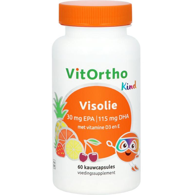 Vitortho visolie 30mg epa dha kind 60ca