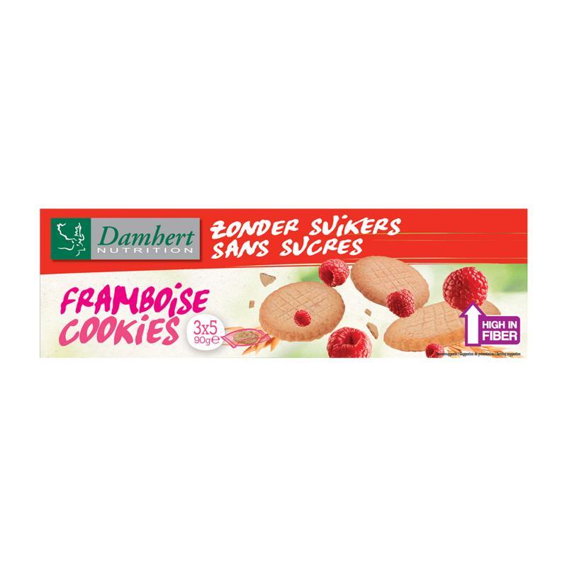 Damhert Damhert framboise cookies bio 90g