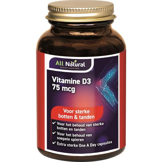 All Natural vitamine d3 75mcg 30ca