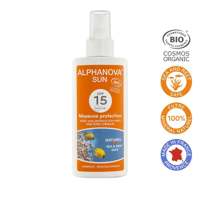 Alphanova Sun Sun vegan spray SPF15 125ml