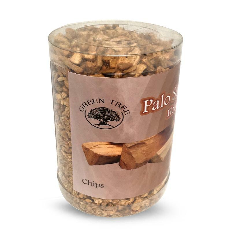 Green Tree Palo santa chips in koker 200g