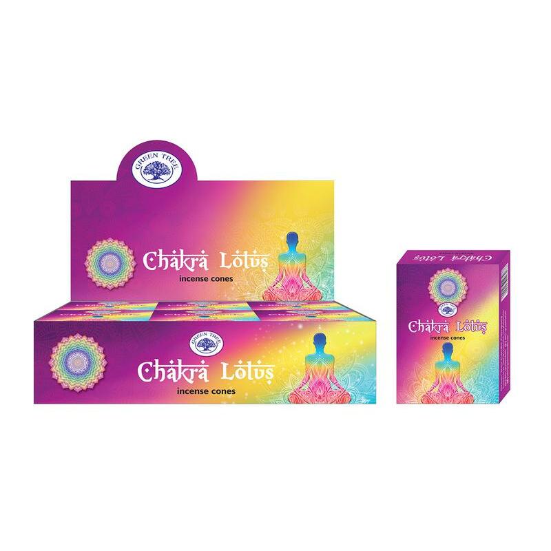 Green Tree Kegelwierook chakra lotus 10st