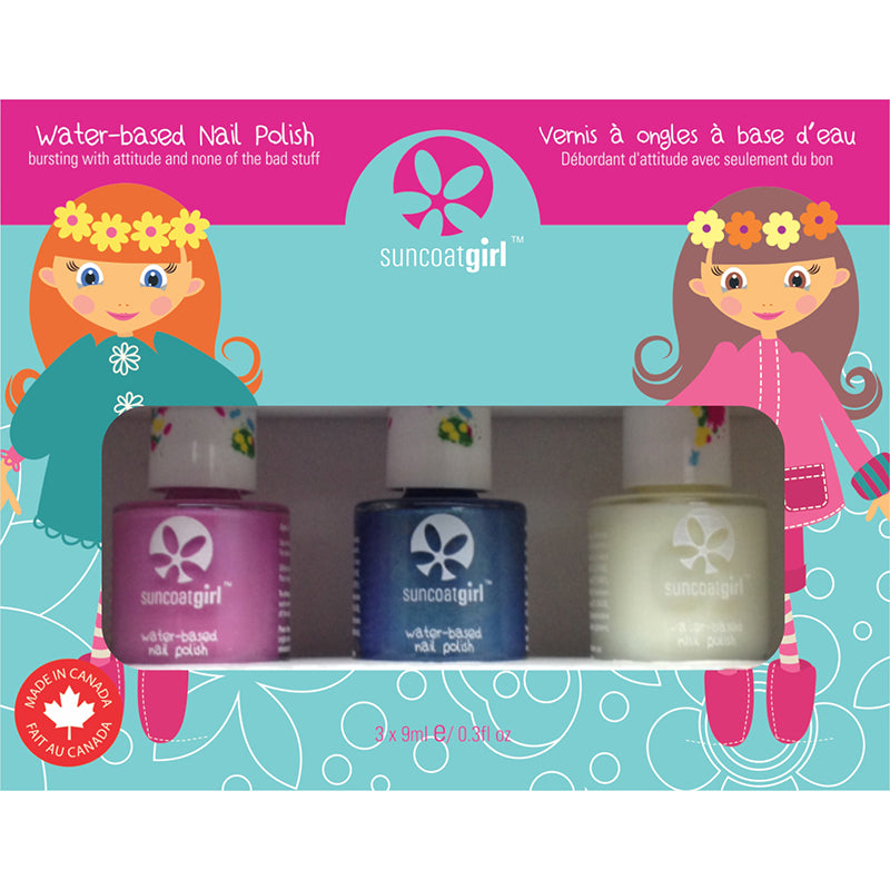 Suncoat Girl Nagellak mermaid princess non toxic 1set