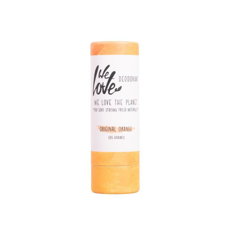 We Love 100% Natural deodorant stick original orange 65g