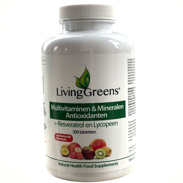 Livinggreens Multi vitaminen & mineralen antioxidant 300tb