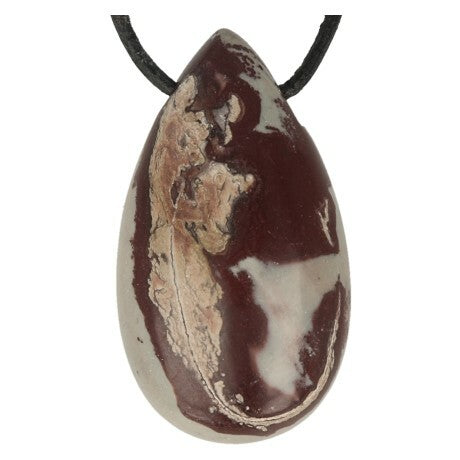 Ruben Robijn Edelsteen druppel hanger jaspis choco 1st