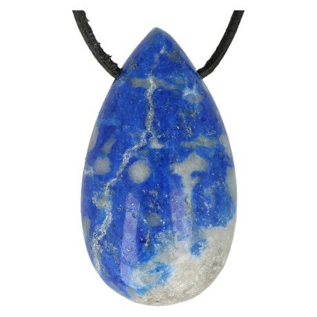 Ruben Robijn Edelsteen druppel hanger lapis lazuli 1st