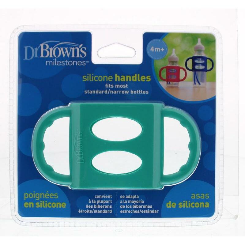 Dr Brown's Siliconen handvat voor standaard hals turquoise 1st