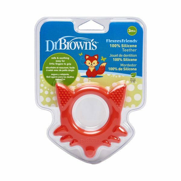Dr Brown's Bijtring flexees vos rood 1st