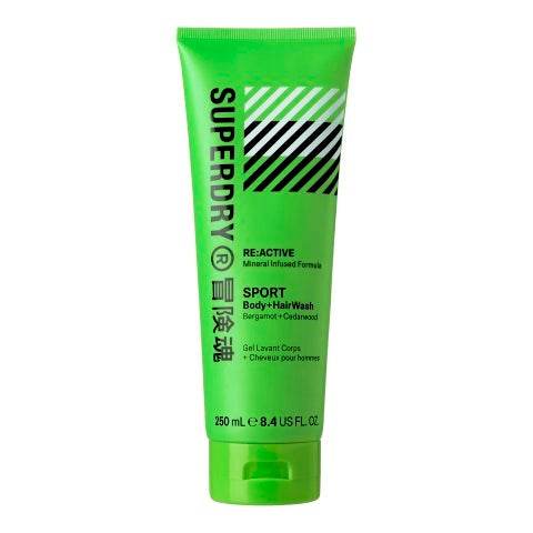 Superdry Sport RE:active Body + hair wash 250ml