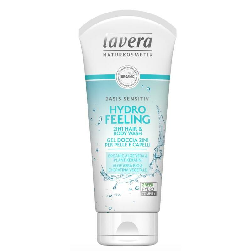 Lavera Basis Sensitiv douchegel body wash 2in1 bio EN-IT 200ml