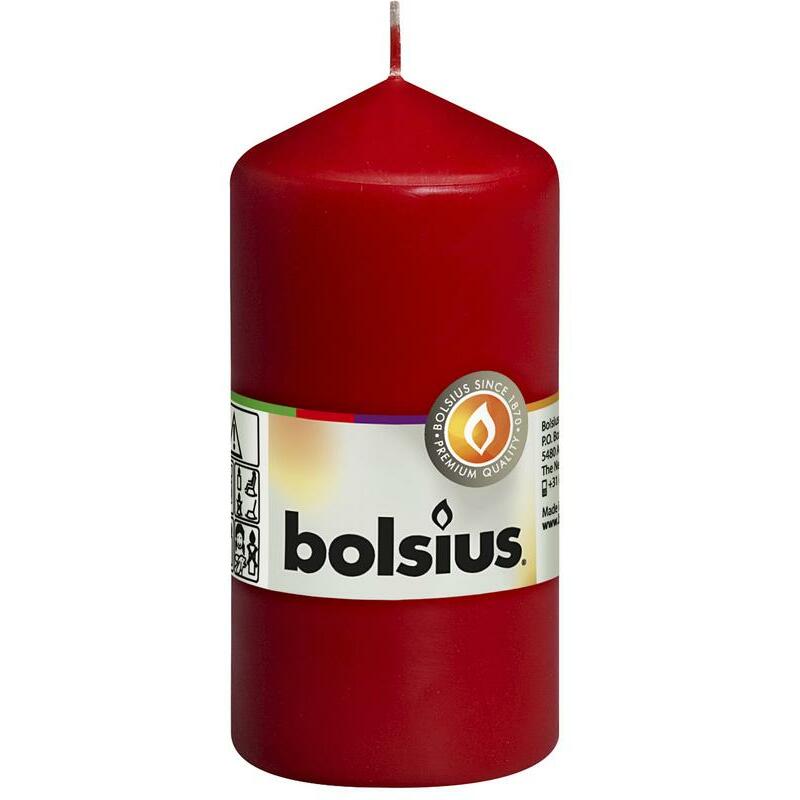 Bolsius Stompkaars 120/60 rood 1st