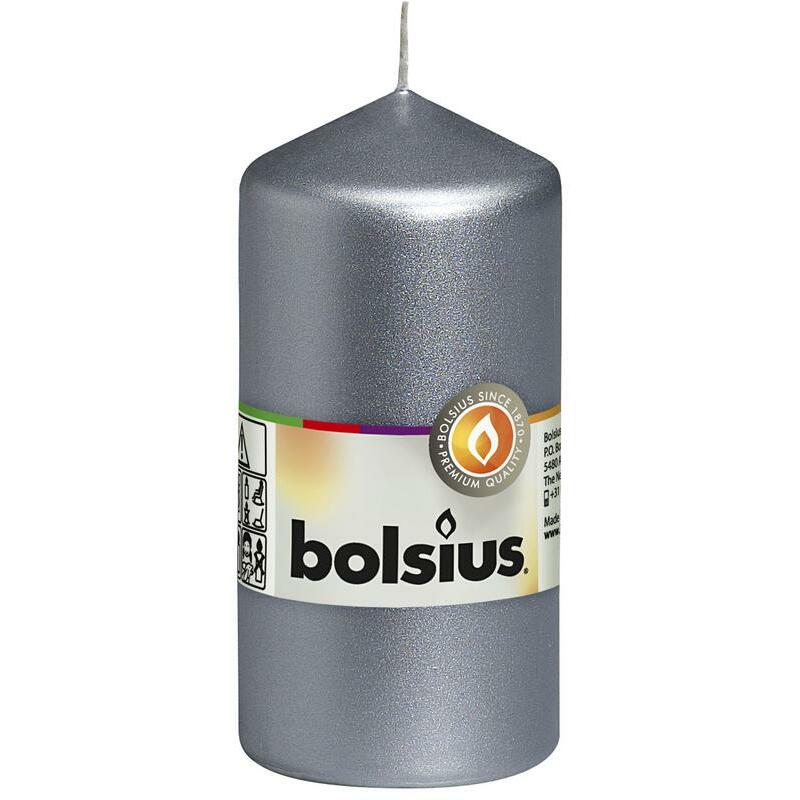 Bolsius Stompkaars 120/58 zilver 1st