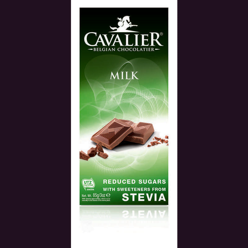 Cavalier Chocolade milk gezoet met stevia 85g