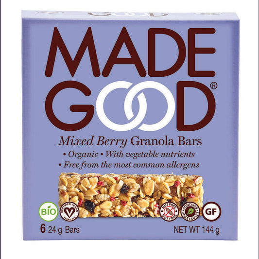 Made Good Granola bar mixed berries 24 gram bio 6x24g