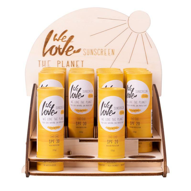 We Love The Planet Display Sunscreen factor 20 en 30 displ