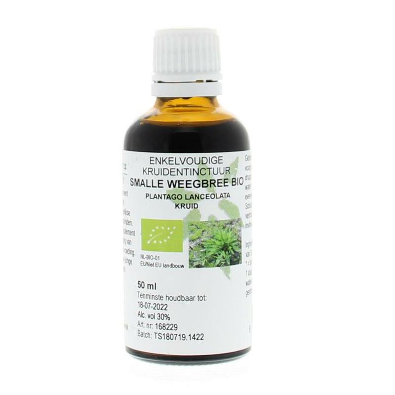 Natura Sanat Plantago lanc / smalle weegbree tinctuur bio 50ml