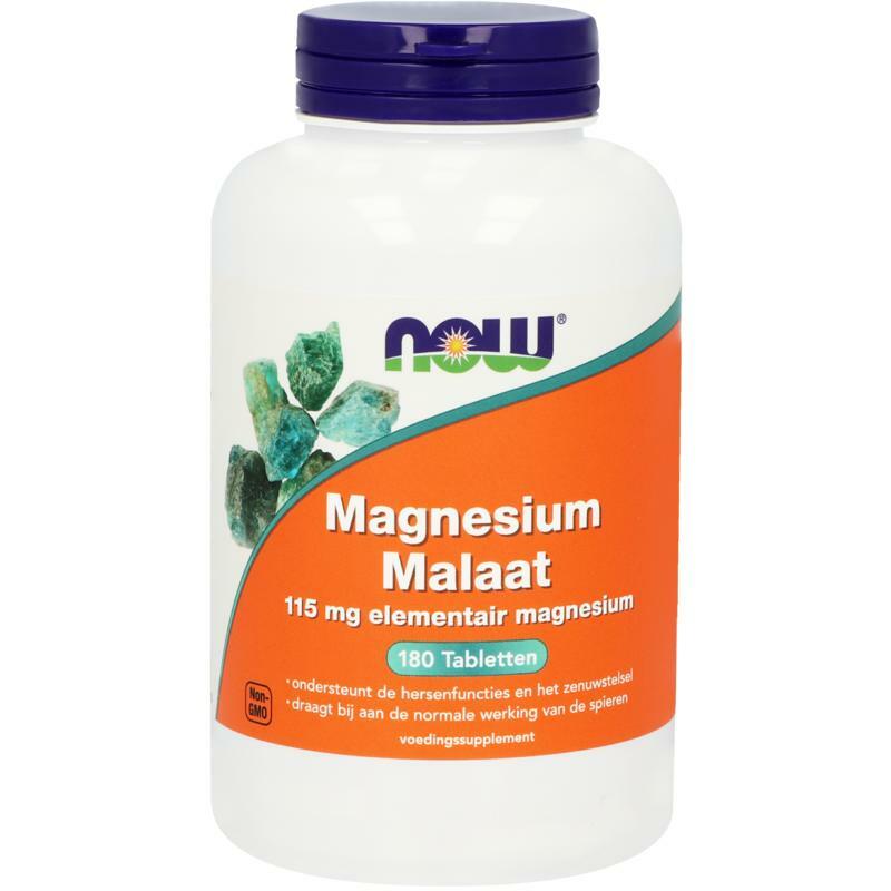 NOW Magnesium malaat 115 mg 180tb