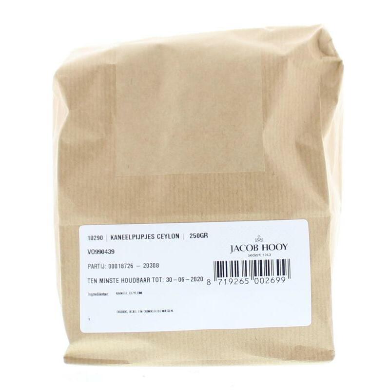 Jacob Hooy Kaneel pijpjes Ceylon 250g