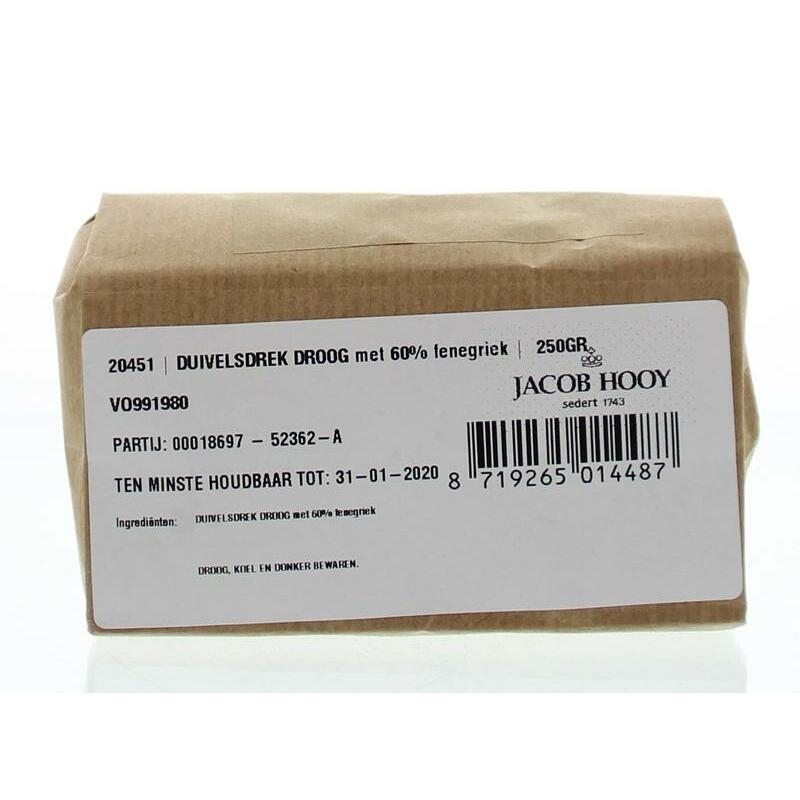 Jacob Hooy Duivelsdrek droog met fenegriek 250g