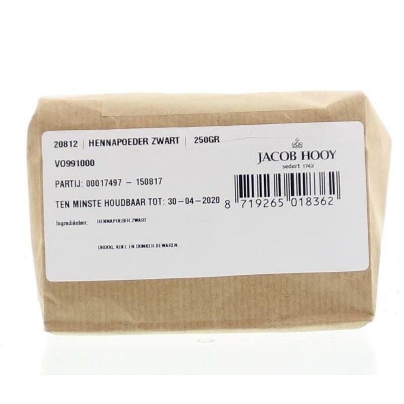 Jacob Hooy Hennapoeder zwart 250g