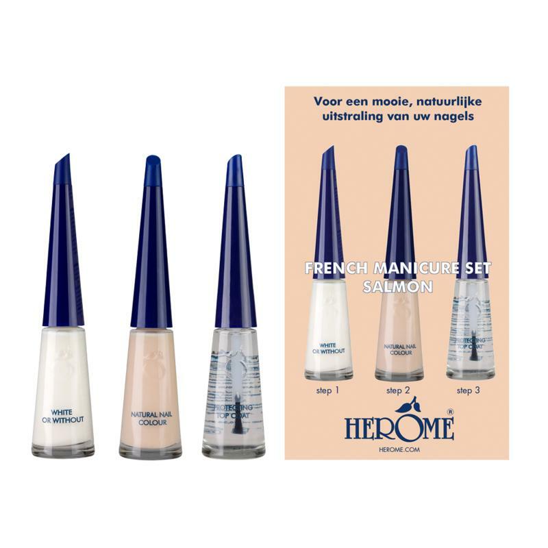 Herome French manicure set salmon 3 x 10 ml 3x10ml