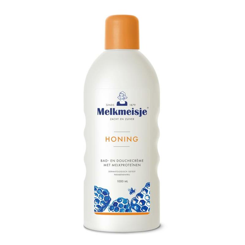 Melkmeisje Bad en douche honing 1000ml