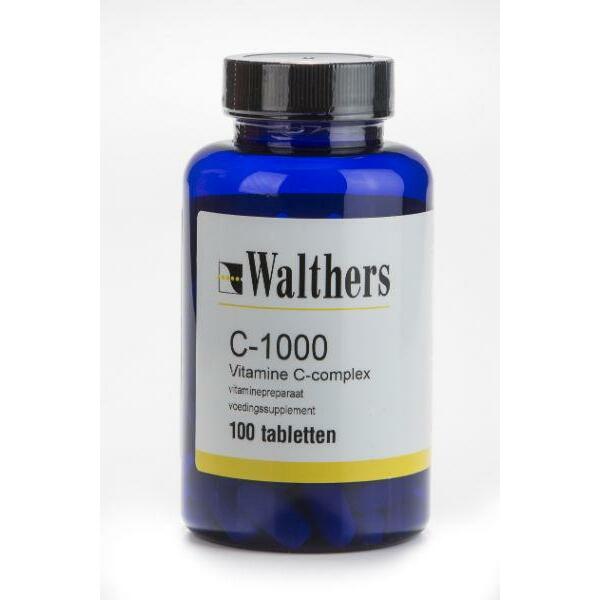 Walthers Vitamine C 1000 mg bioflav/rozenbottel 100tb