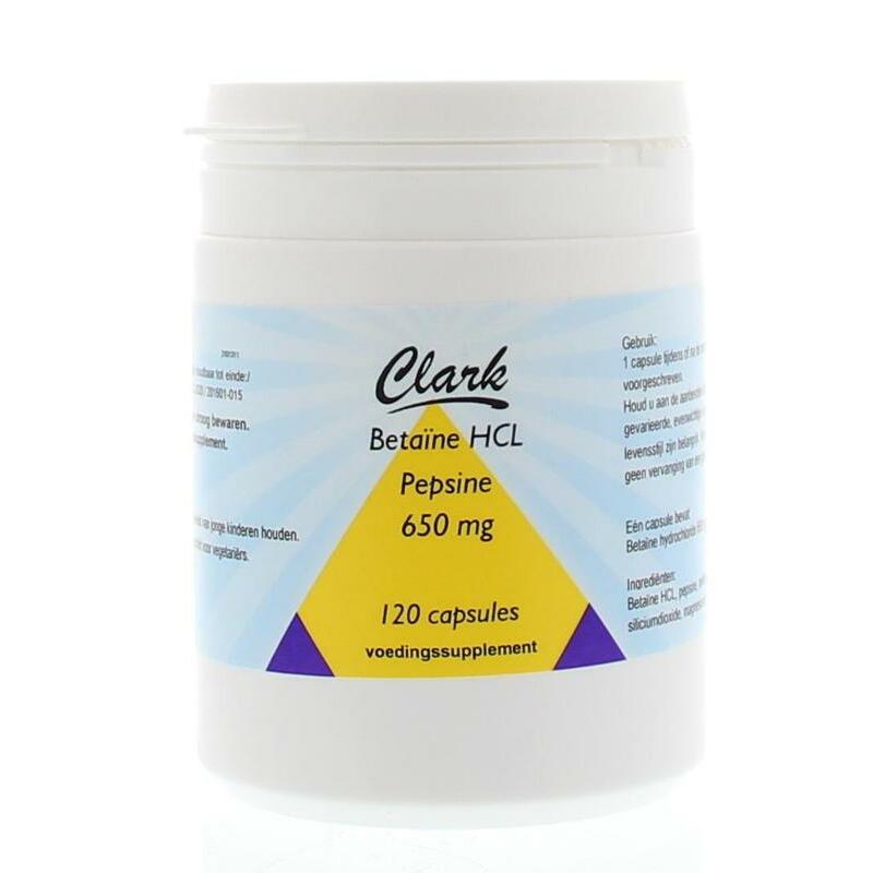 Clark Betaine HCL 650 120ca