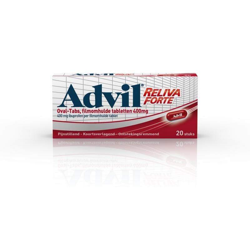 Advil Reliva 400 mg ovaal blister 20drg