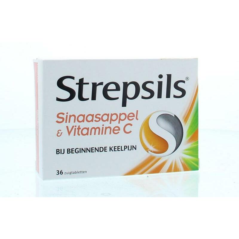 Strepsils Sinaasappel / Vitamine C 36zt