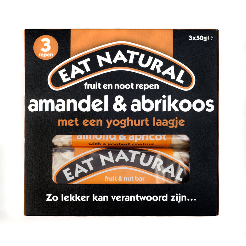 Eat Natural Almond apricot yoghurt 3 x 50 gram 3x50g