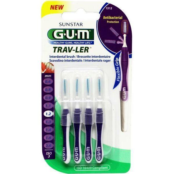 GUM Trav-ler rager 1.2mm (paars) 4st