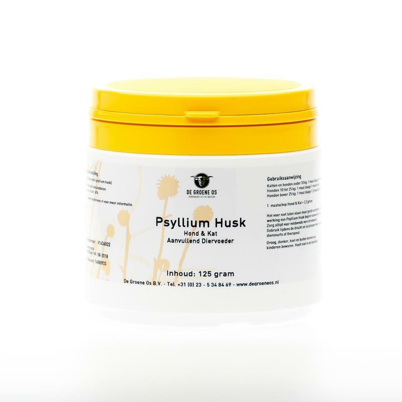 Groene Os Psyllium husk hond kat 125g