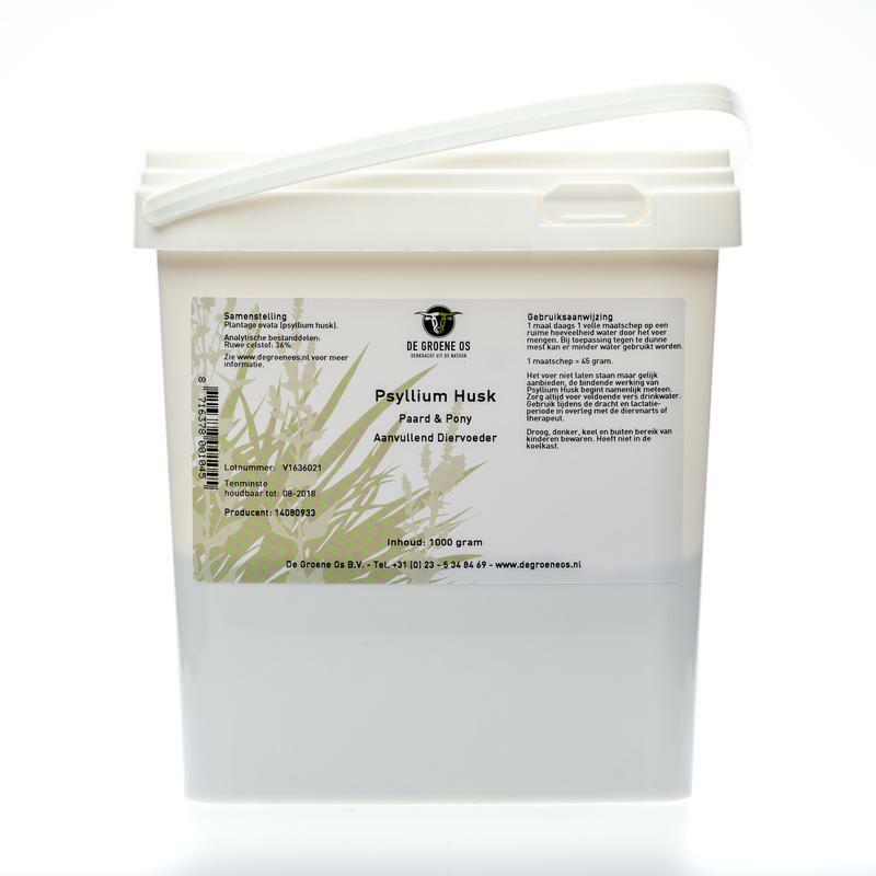 Groene Os Psyllium husk paard/pony 1000g