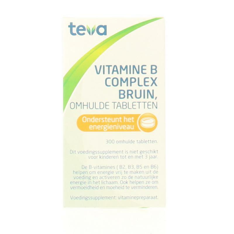 Teva Vitamine B complex bruin los 300tb