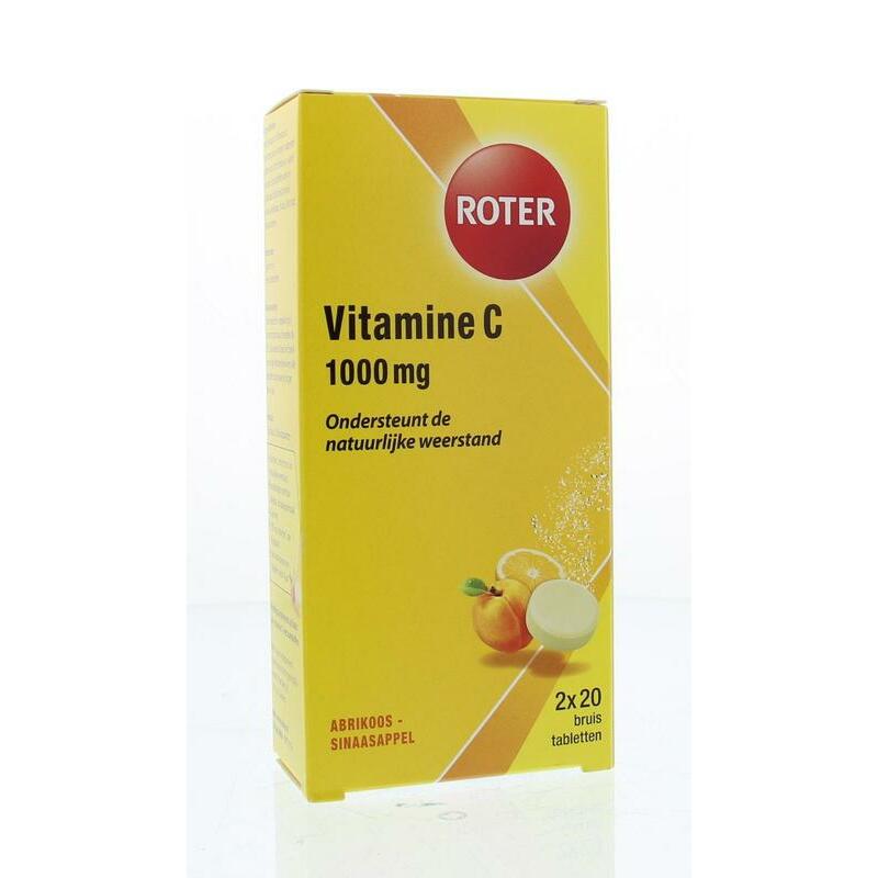 Roter Vitamine C 1000 mg sinaasappel & abrikoos duo 40brt