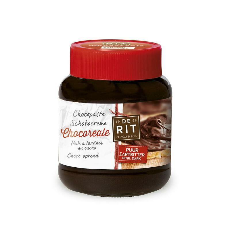 De Rit Chocoreale chocopasta puur met rietsuiker bio 350g