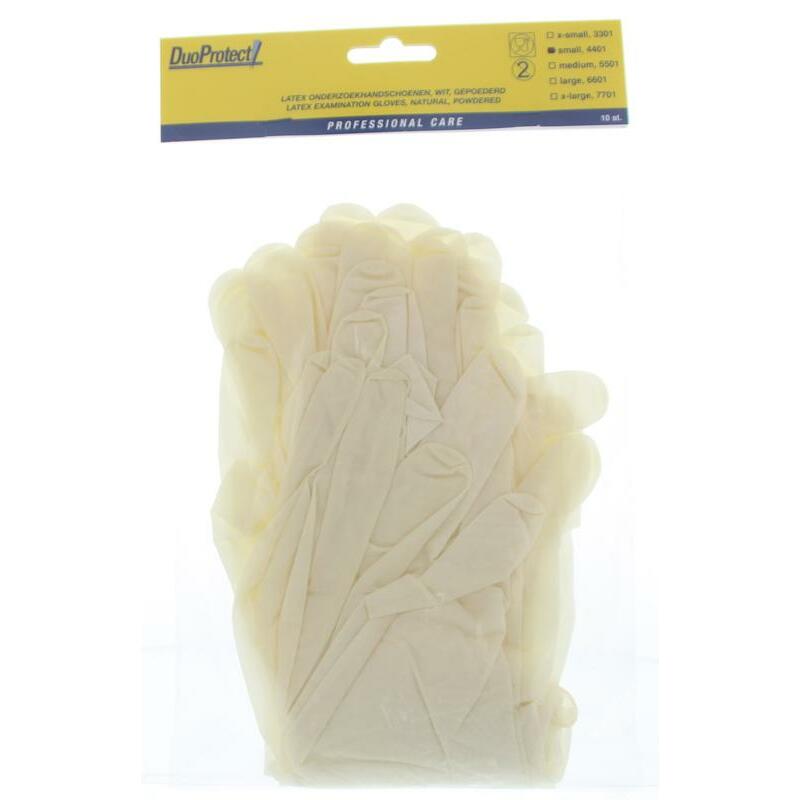 Duoprotect Handschoen latex small 10st
