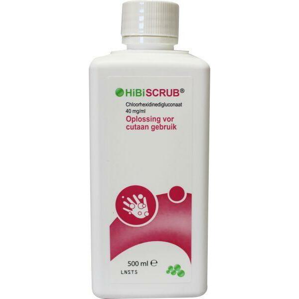 Hibiscrub Chloorhexidine gluconaat 40mg/ml 500ml