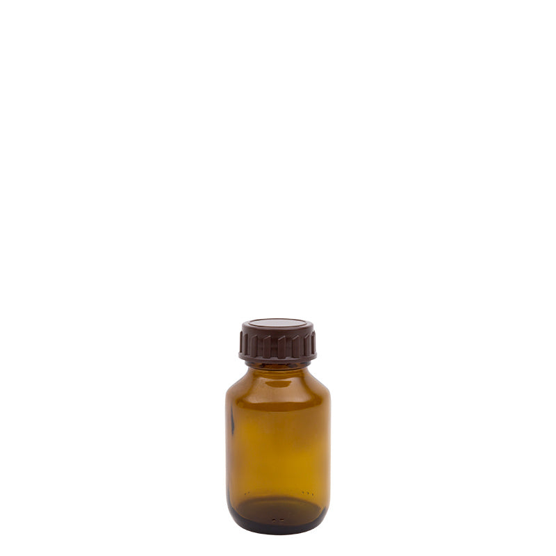 Blockland Medicijnfles gedopt bruin 60 ml 28 mm 33st