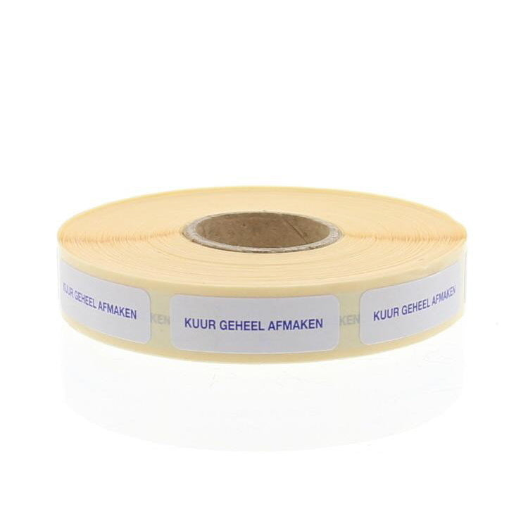 Blockland Strooketiket kuur geheel afmaken 30 x 7 mm 1000st