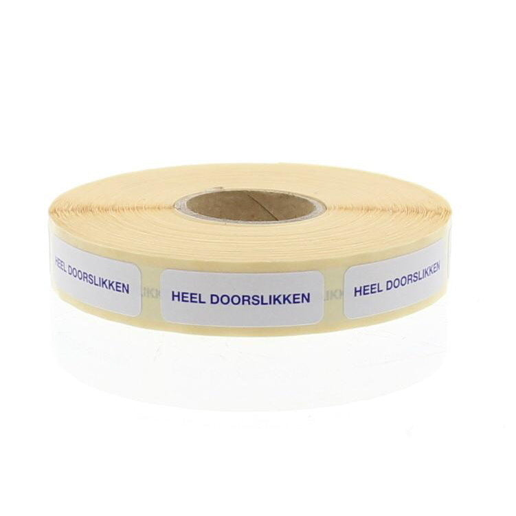 Blockland Strooketiket heel doorslikken 30 x 7 mm 1000st