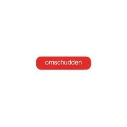 Blockland Strooketiket omschudden rood 30 x 7 mm 1000st