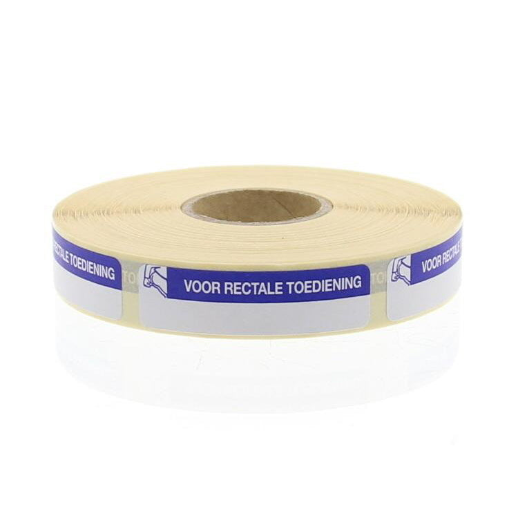 Blockland Strooketiket voor rectale toediening 44 x 11 mm 750st