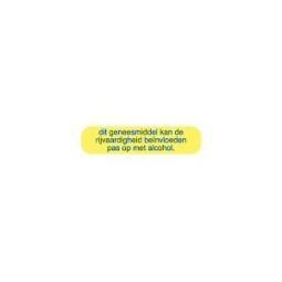 Blockland Strooketiket rijvaardigheid alcohol 30 x 7 mm 1000st