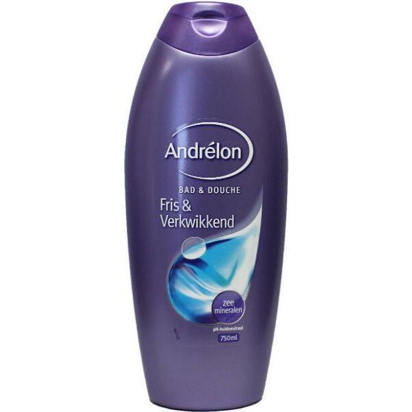 Andrelon Douche en bad fris & verkwikkend 750ml