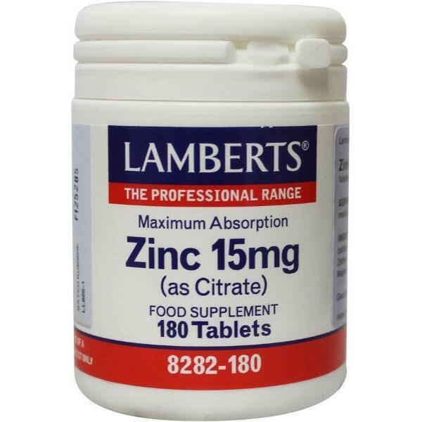 Lamberts Zink citraat 15 mg 180tb