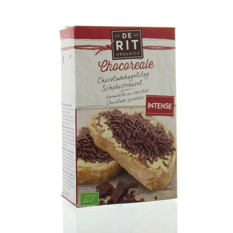 De Rit Chocoreale hagelslag puur bio 225g