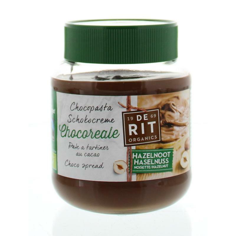De Rit Chocoreale hazelnootpasta rietsuiker bio 350g